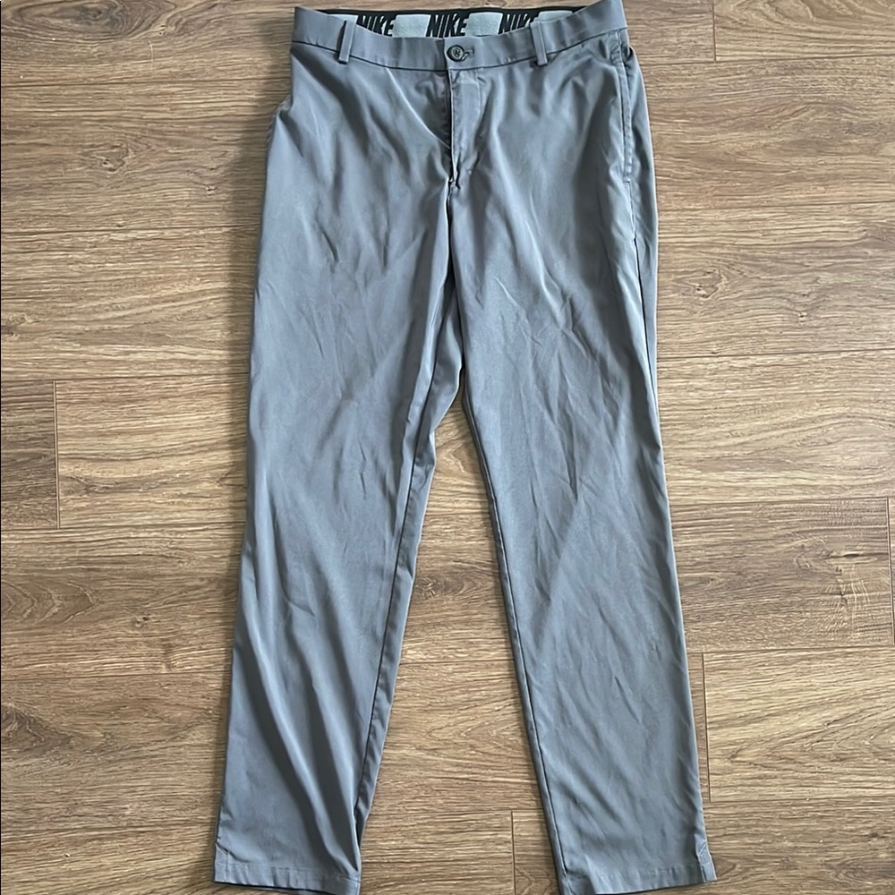 Men's Nike Dri- Fit Gray Golf Pants Size M 32x32